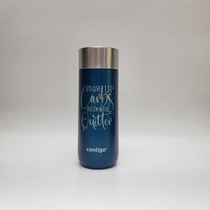 NWOT Contigo Luxe Tumber In Teal With CARBS Saying